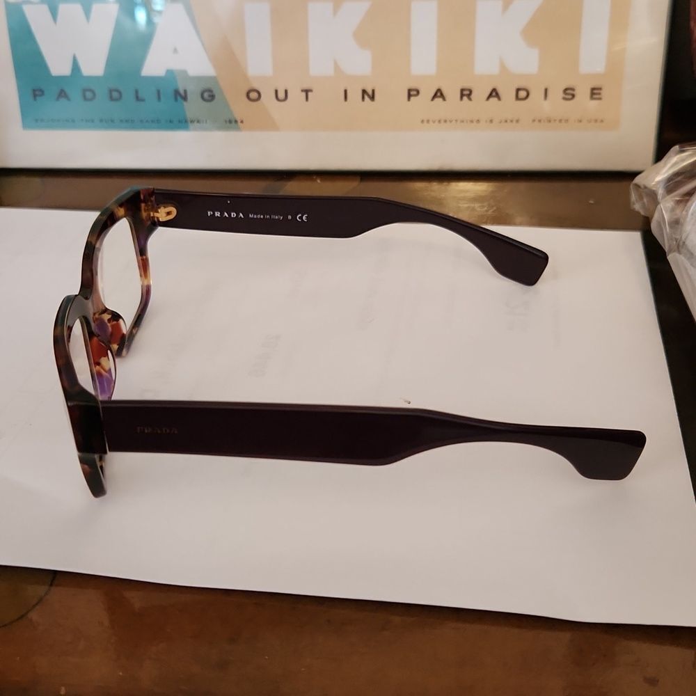 Authentic PRADA Tortoise Eyeglasses  VPR 120 - Picture 3 of 7